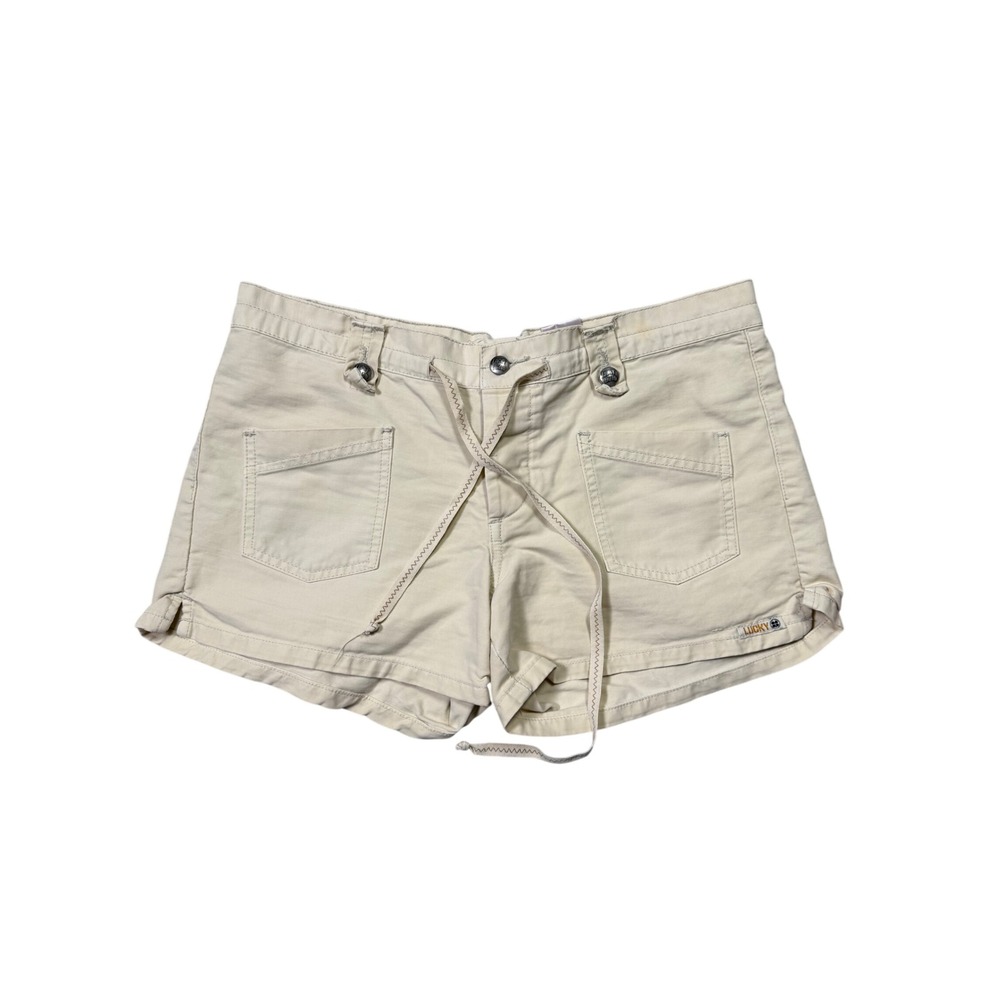 Vintage Y2K Lucky Brand Dungaree Low-Rise Shorts –‎ Size 28